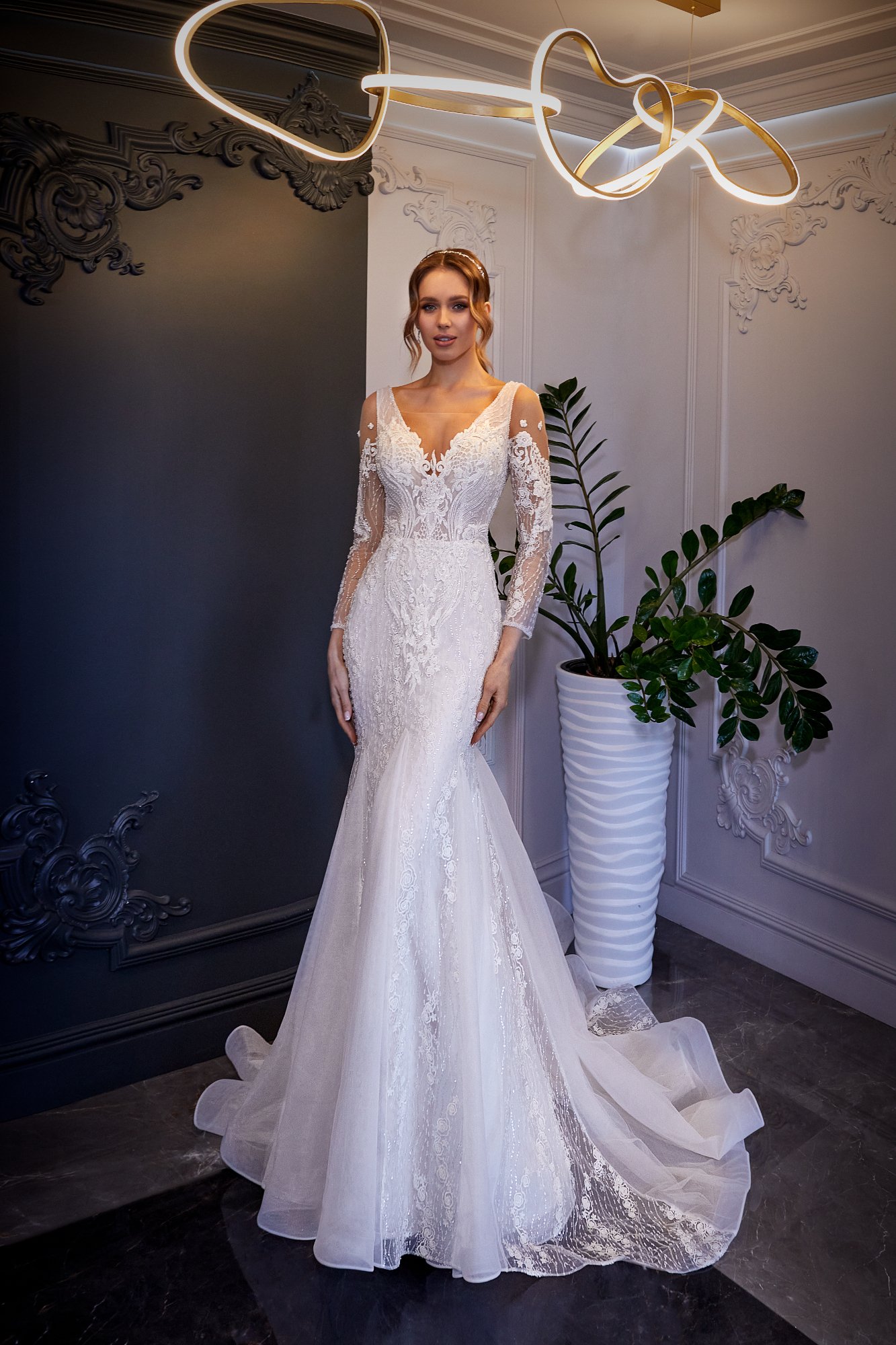 Robe de mariée sirène en dentelle sur mesure dédier aux petit budegt