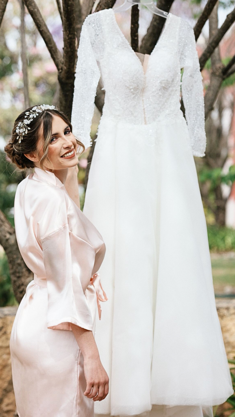 Robe unique dos dentelle Laura Queen Création